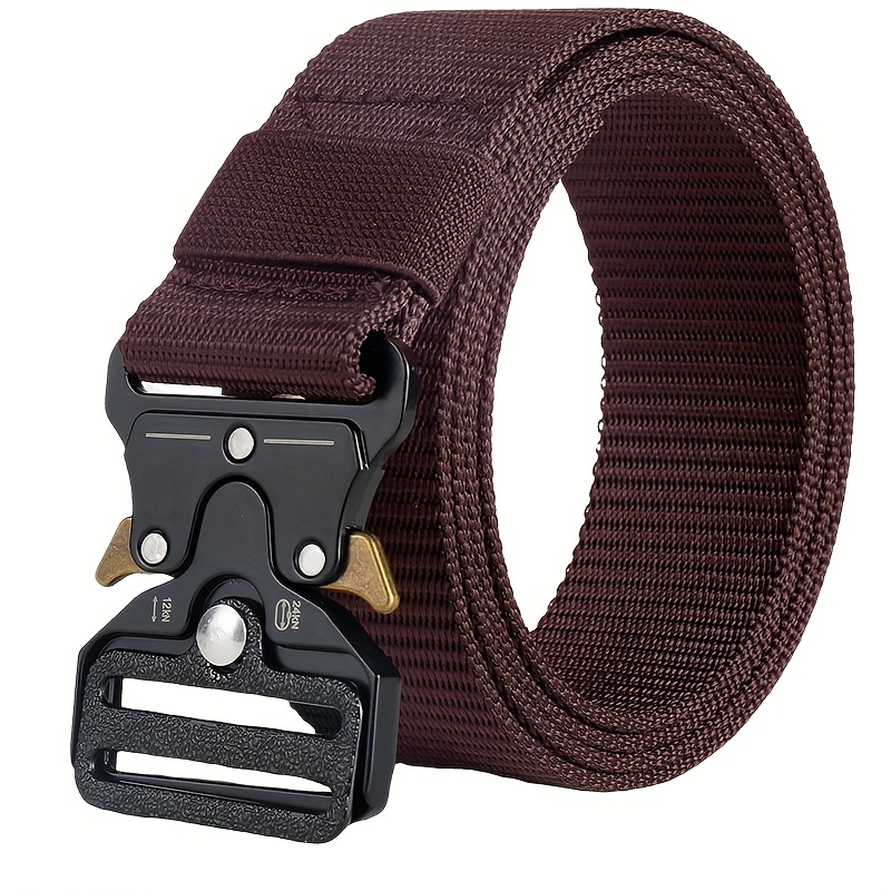 6pcs Men'S Tactical Heavy Duty Nylon Belts with Alloy Buckles